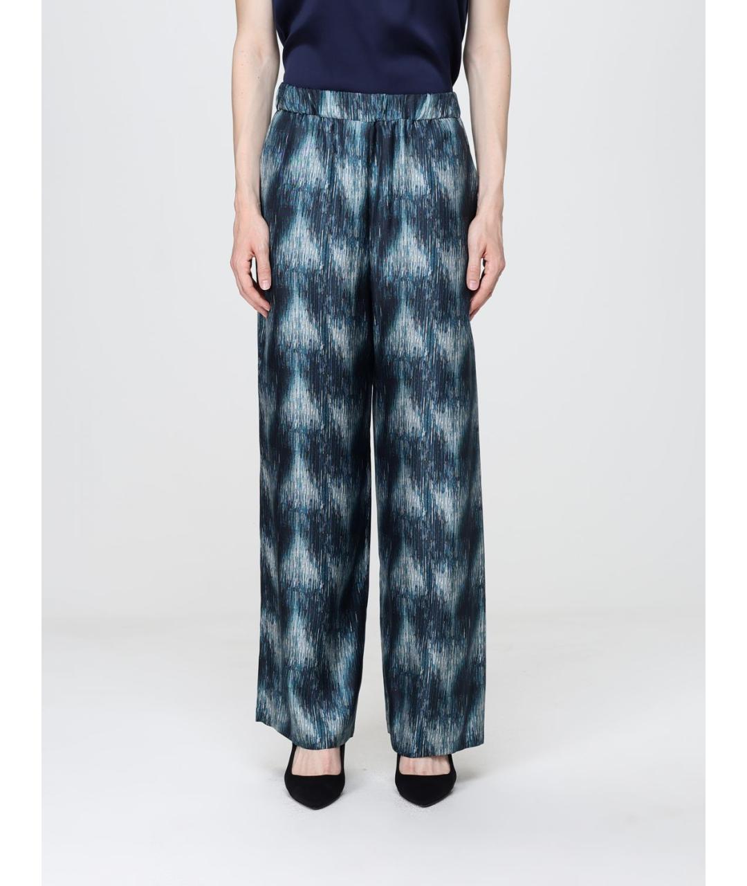 MAX MARA Синие прямые брюки, фото 6