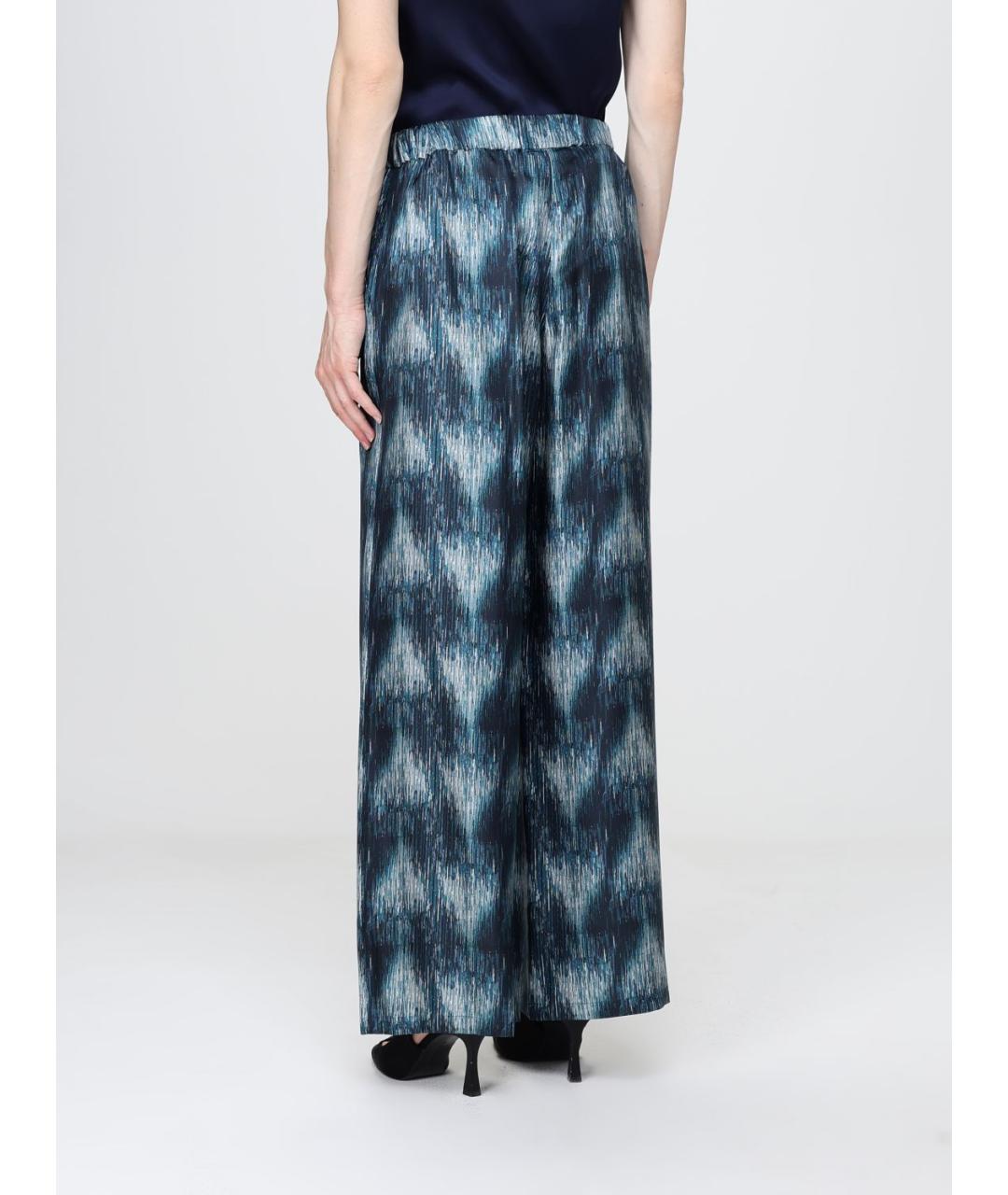 MAX MARA Синие прямые брюки, фото 3