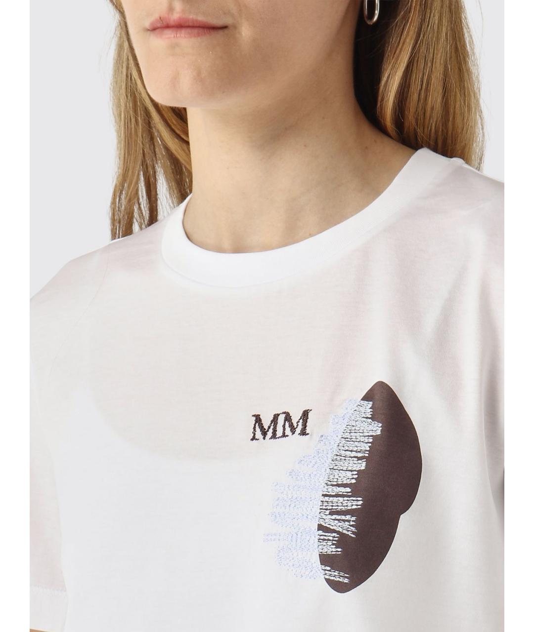MAX MARA Белая футболка, фото 5