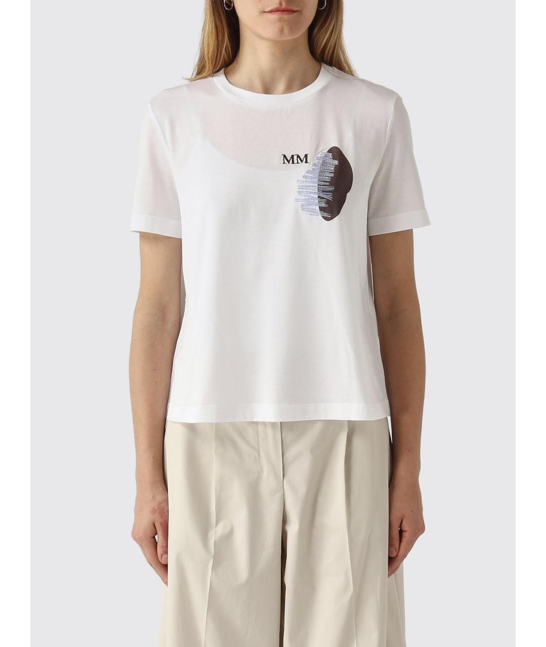 MAX MARA Белая футболка, фото 6