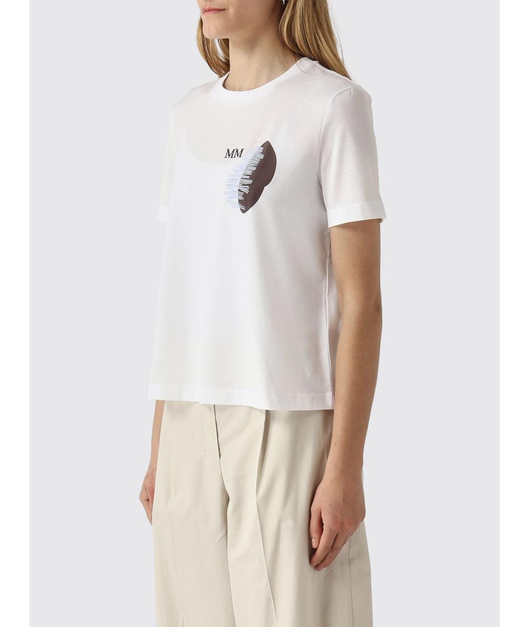 MAX MARA Белая футболка, фото 4