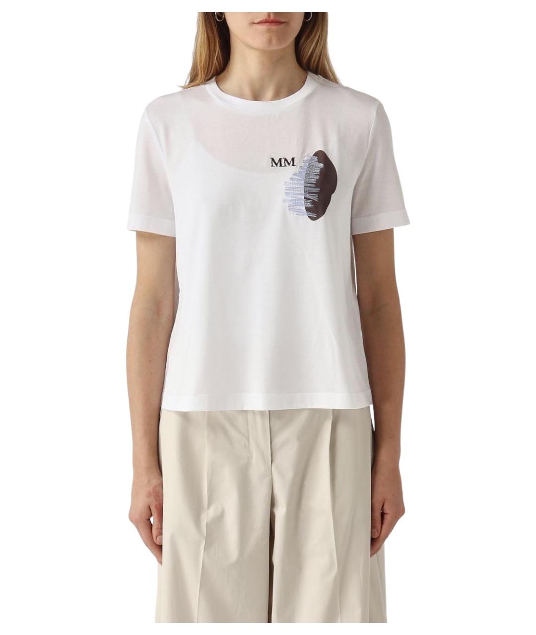 MAX MARA Белая футболка, фото 1