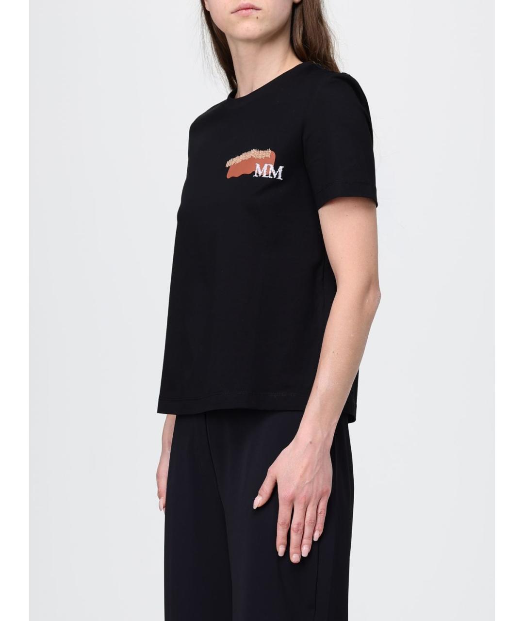 MAX MARA Черная футболка, фото 3