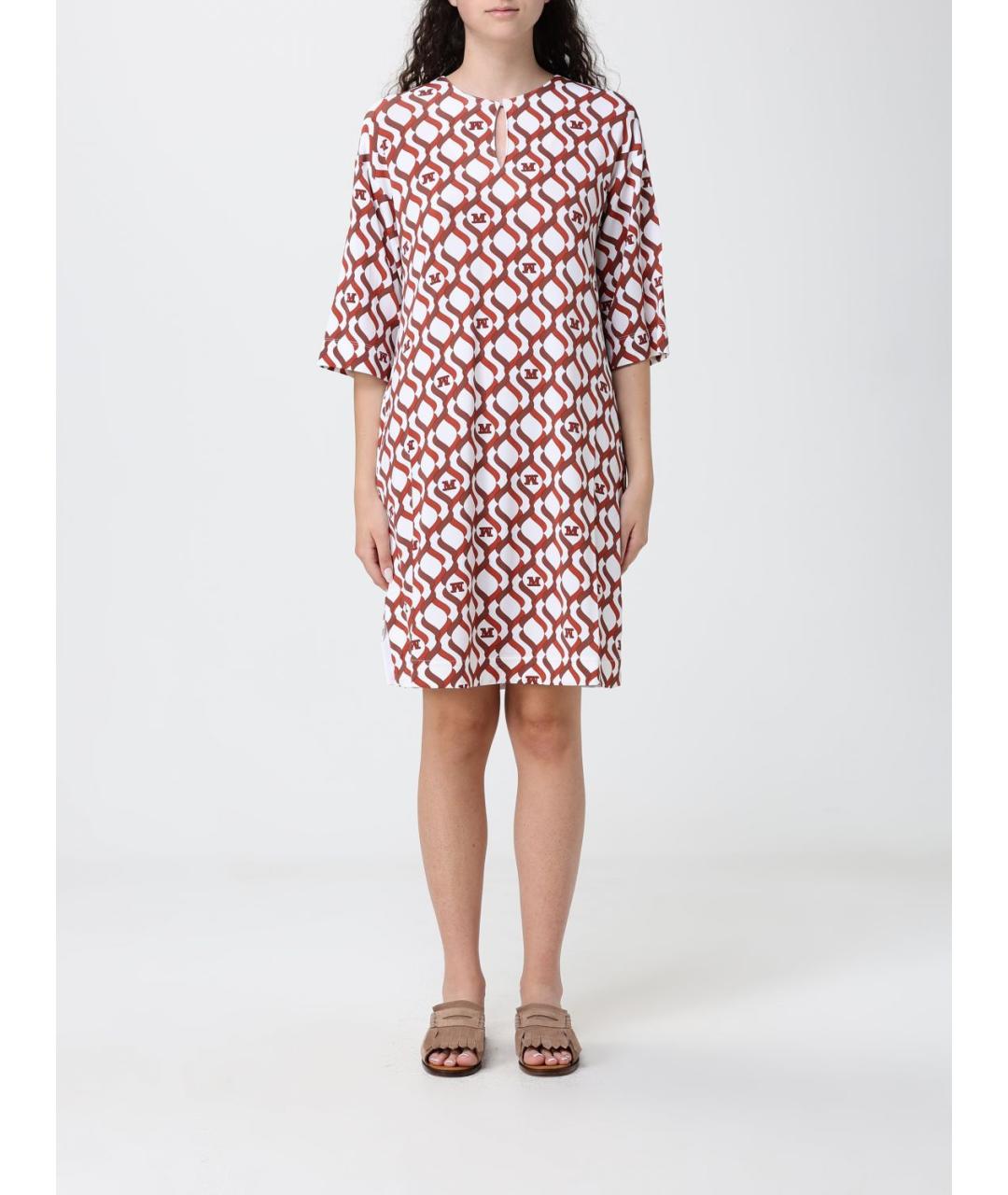 MAX MARA Оранжевое повседневное платье, фото 4