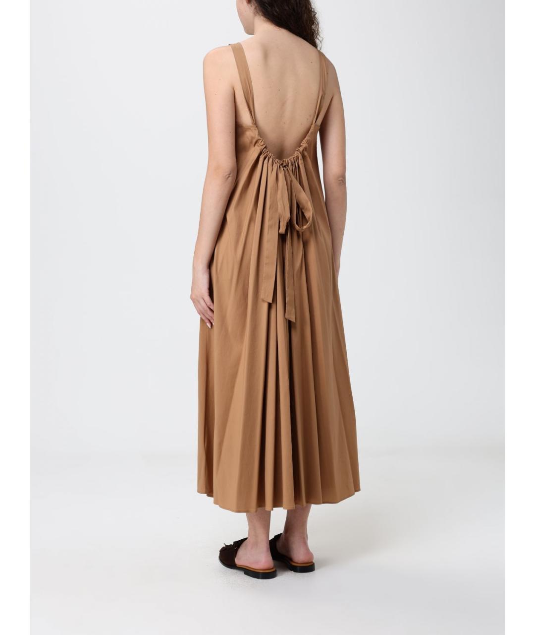 MAX MARA Бежевое повседневное платье, фото 2