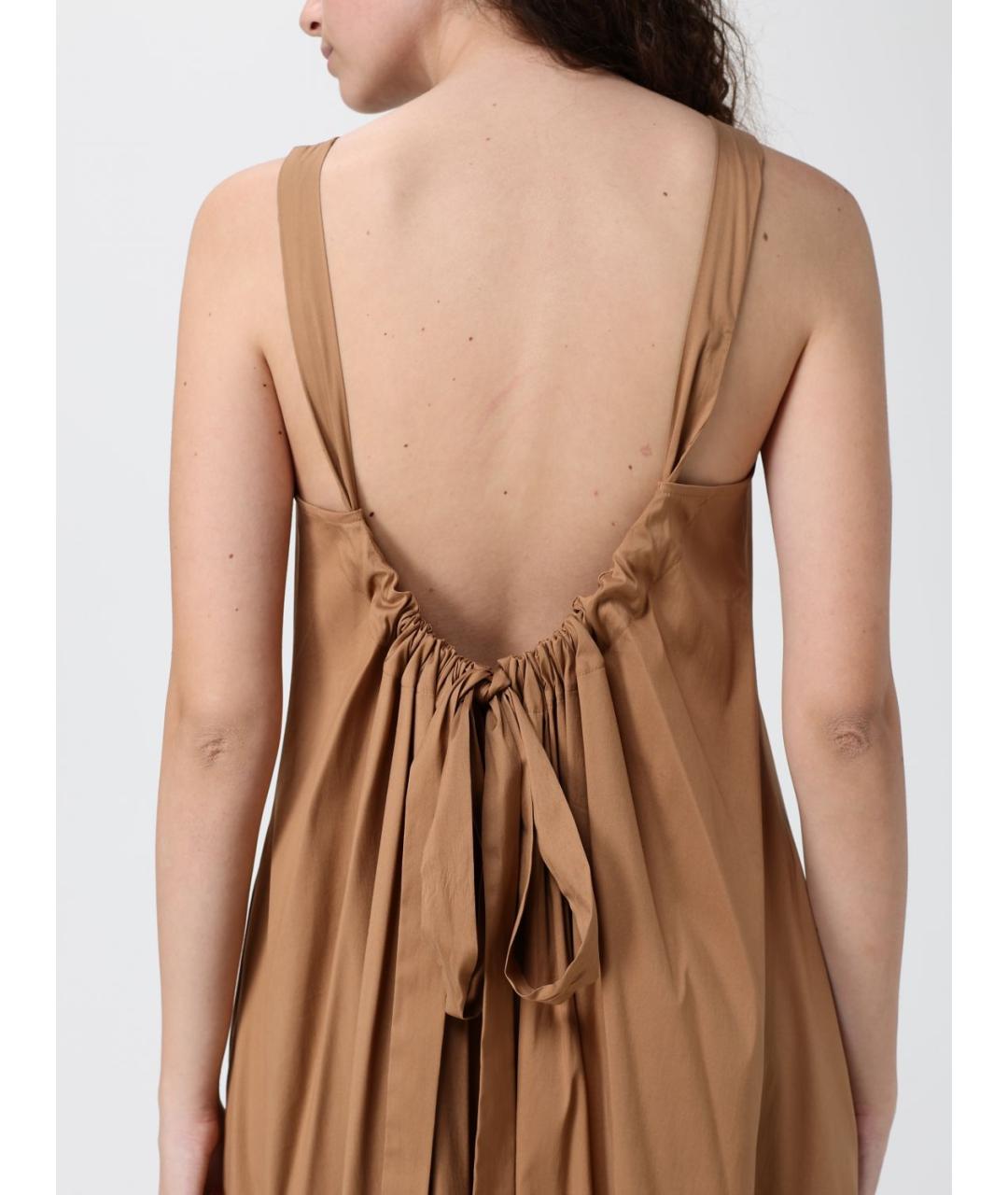 MAX MARA Бежевое повседневное платье, фото 3