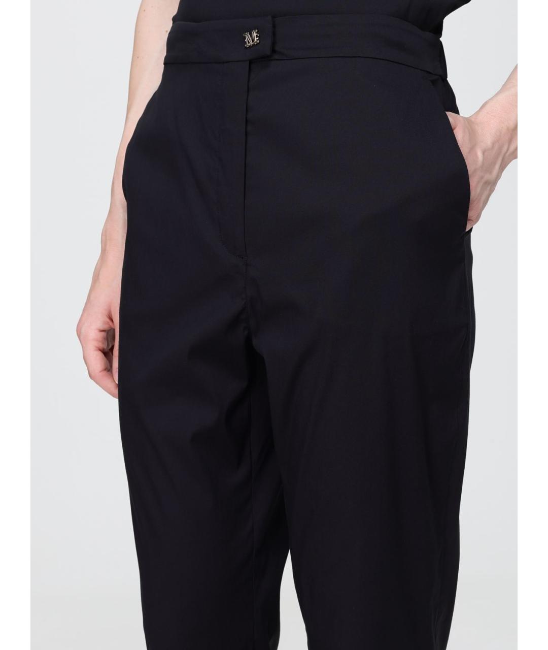 MAX MARA Черные прямые брюки, фото 4
