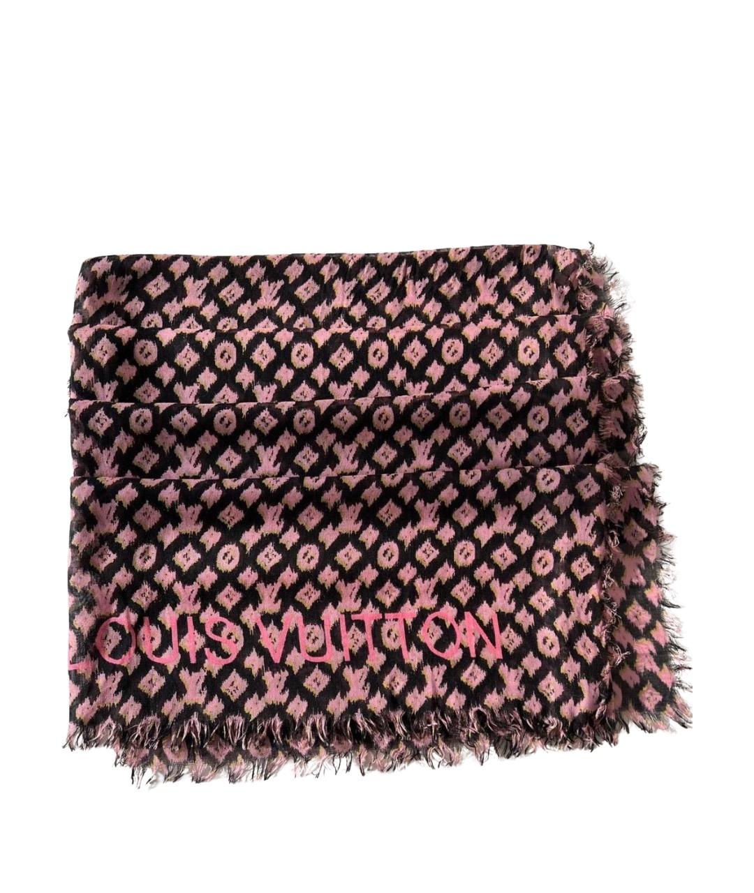 LOUIS VUITTON Розовый шарф, фото 1