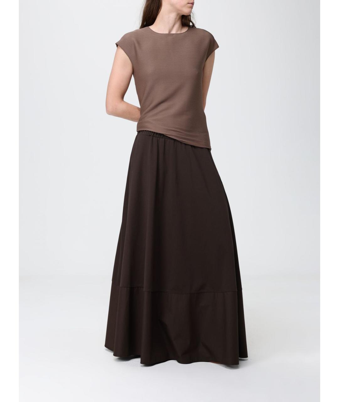 MAX MARA Коричневая майка, фото 2