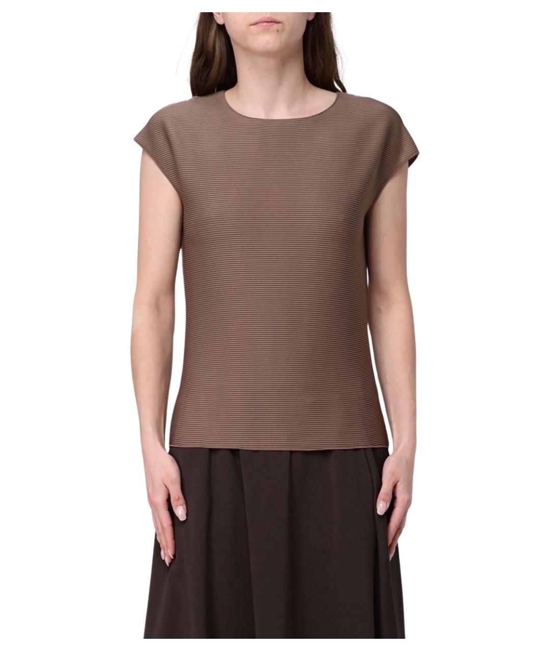 MAX MARA Коричневая майка, фото 1