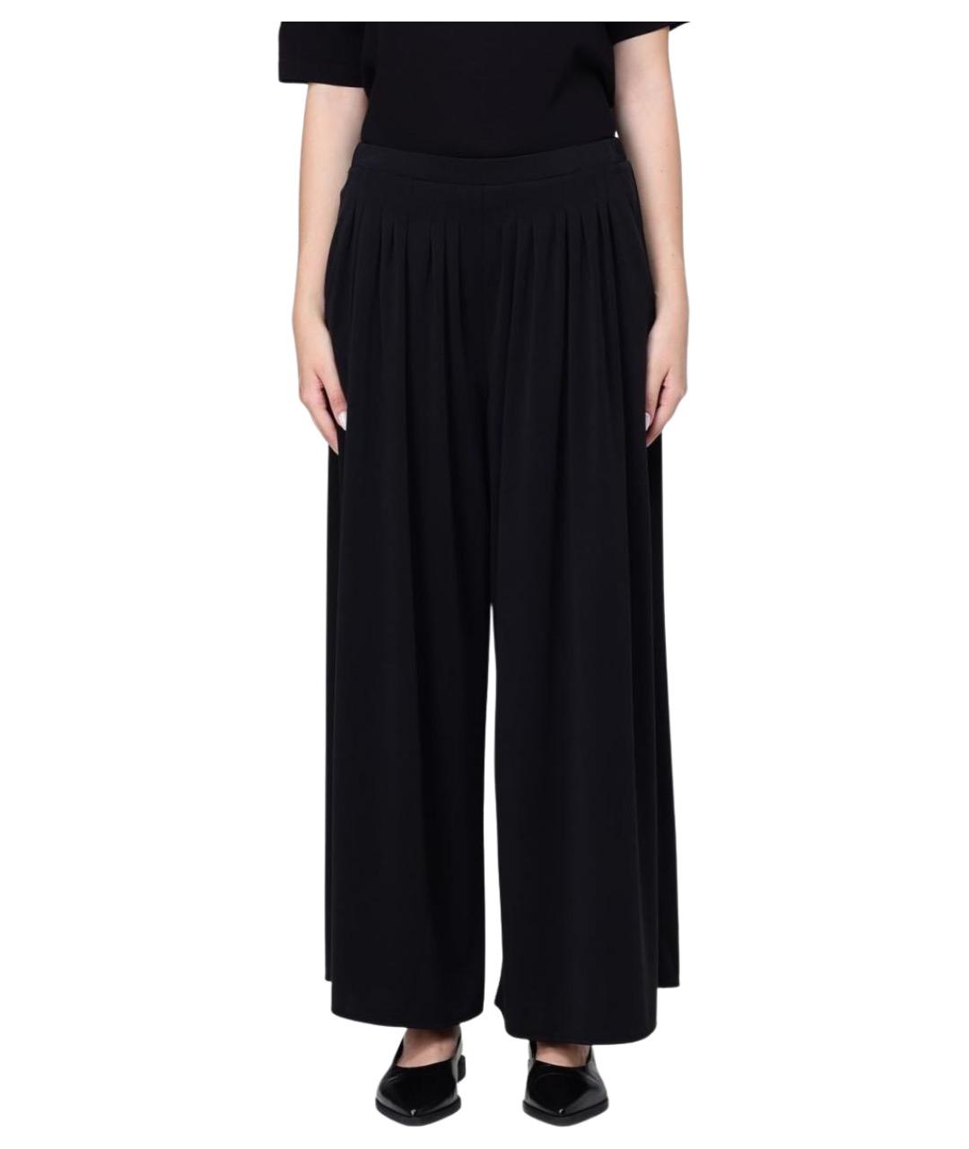 MAX MARA Черные прямые брюки, фото 1