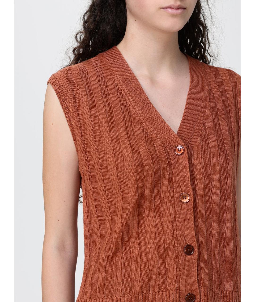 MAX MARA Оранжевая жилетка, фото 5
