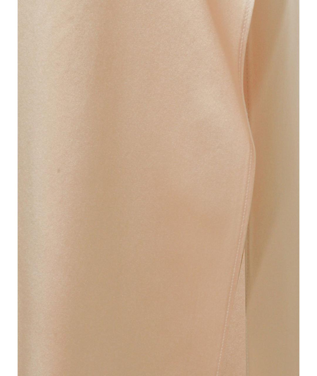 MAX MARA Бежевое шелковое вечернее платье, фото 4