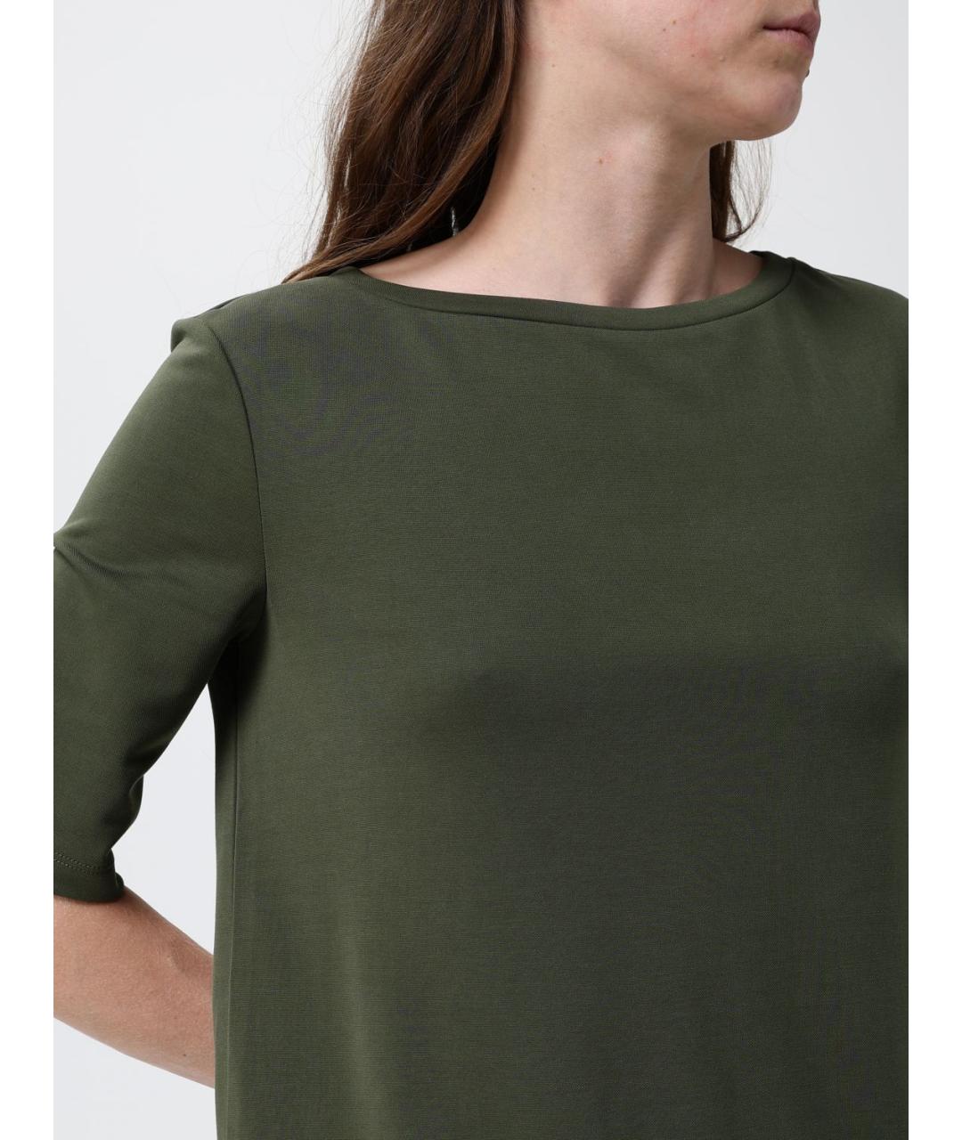 MAX MARA Зеленая футболка, фото 5
