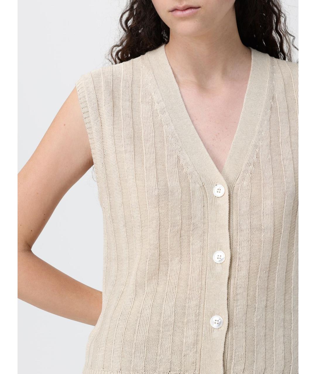 MAX MARA Белая жилетка, фото 5