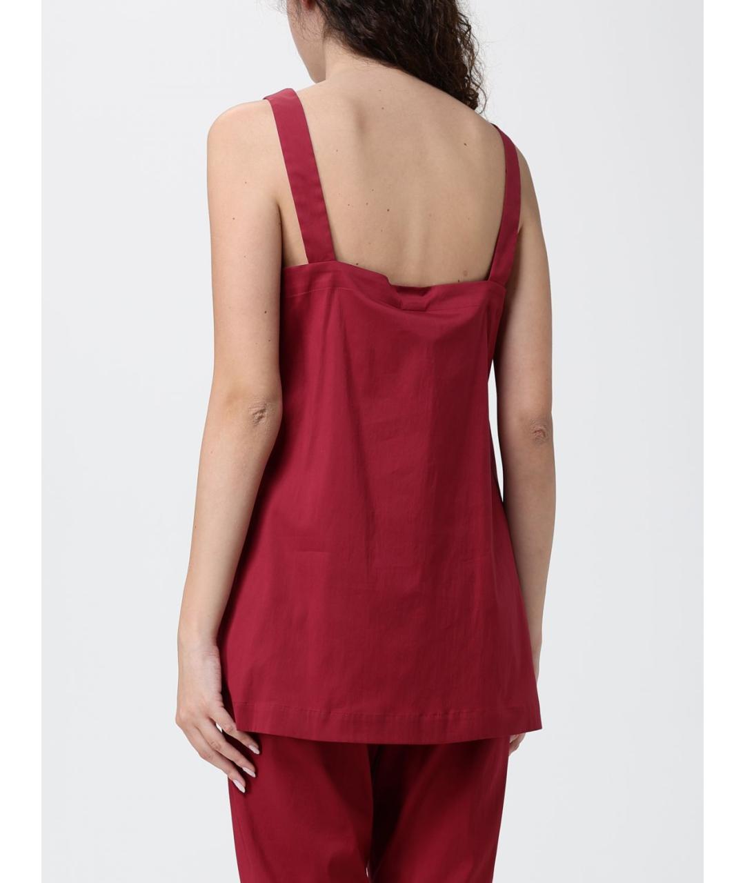 MAX MARA Красная хлопковая майка, фото 3