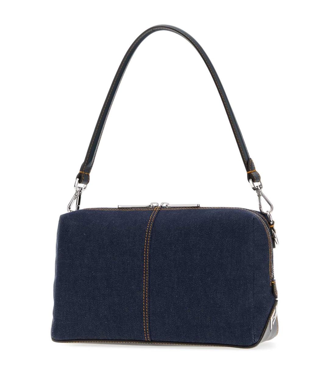 FENDI Синяя тканевая сумка на плечо, фото 2