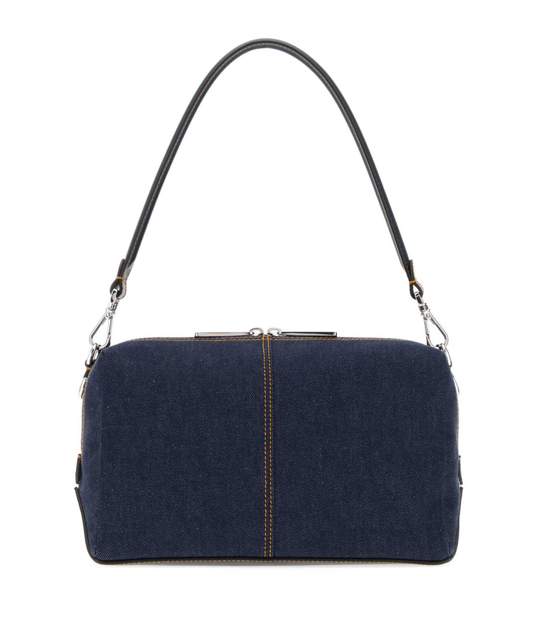 FENDI Синяя тканевая сумка на плечо, фото 1