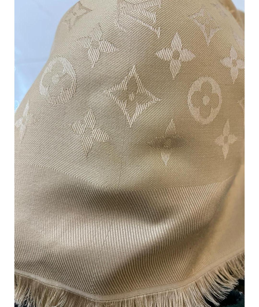 LOUIS VUITTON Желтый шарф, фото 7