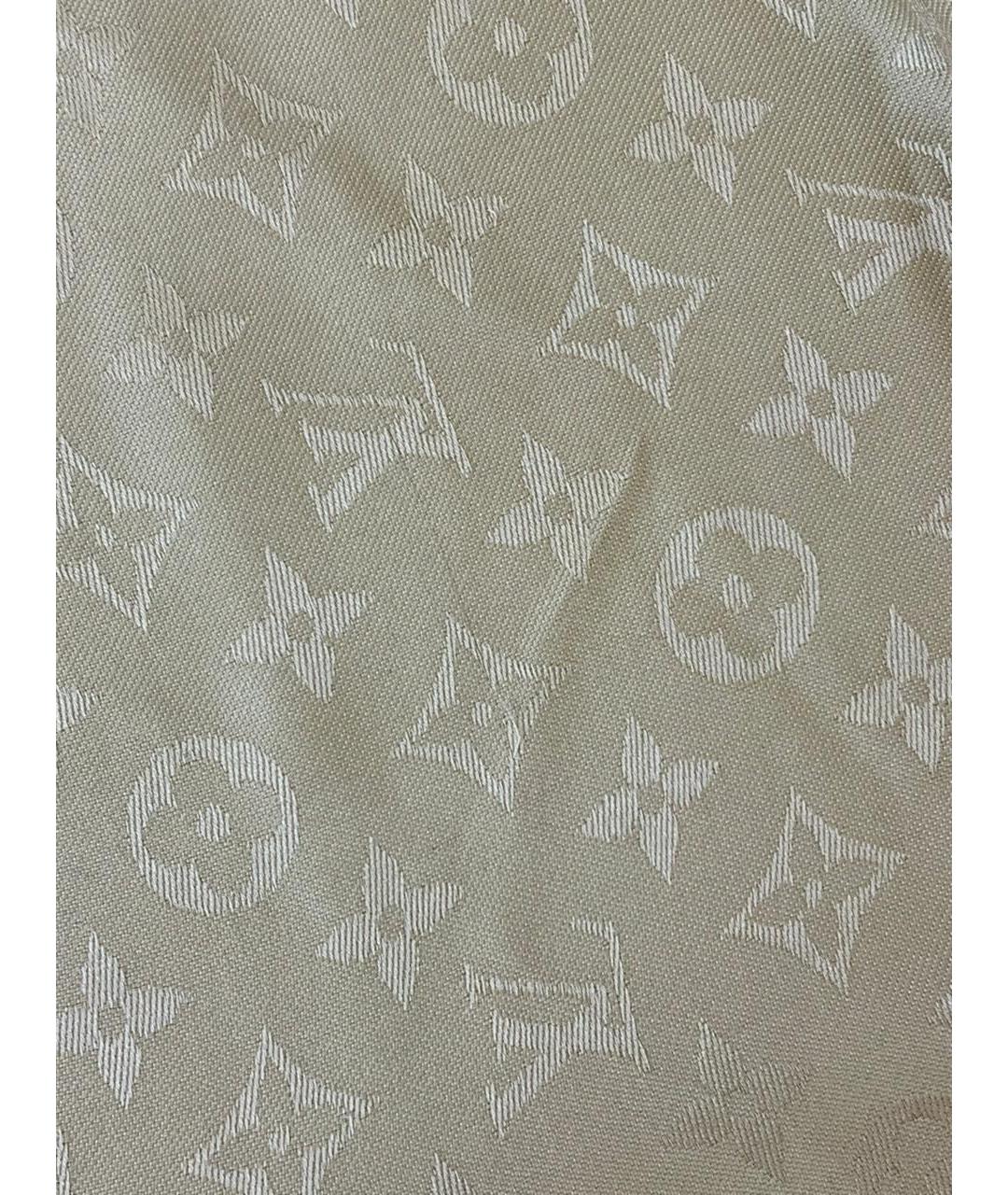 LOUIS VUITTON Желтый шарф, фото 3