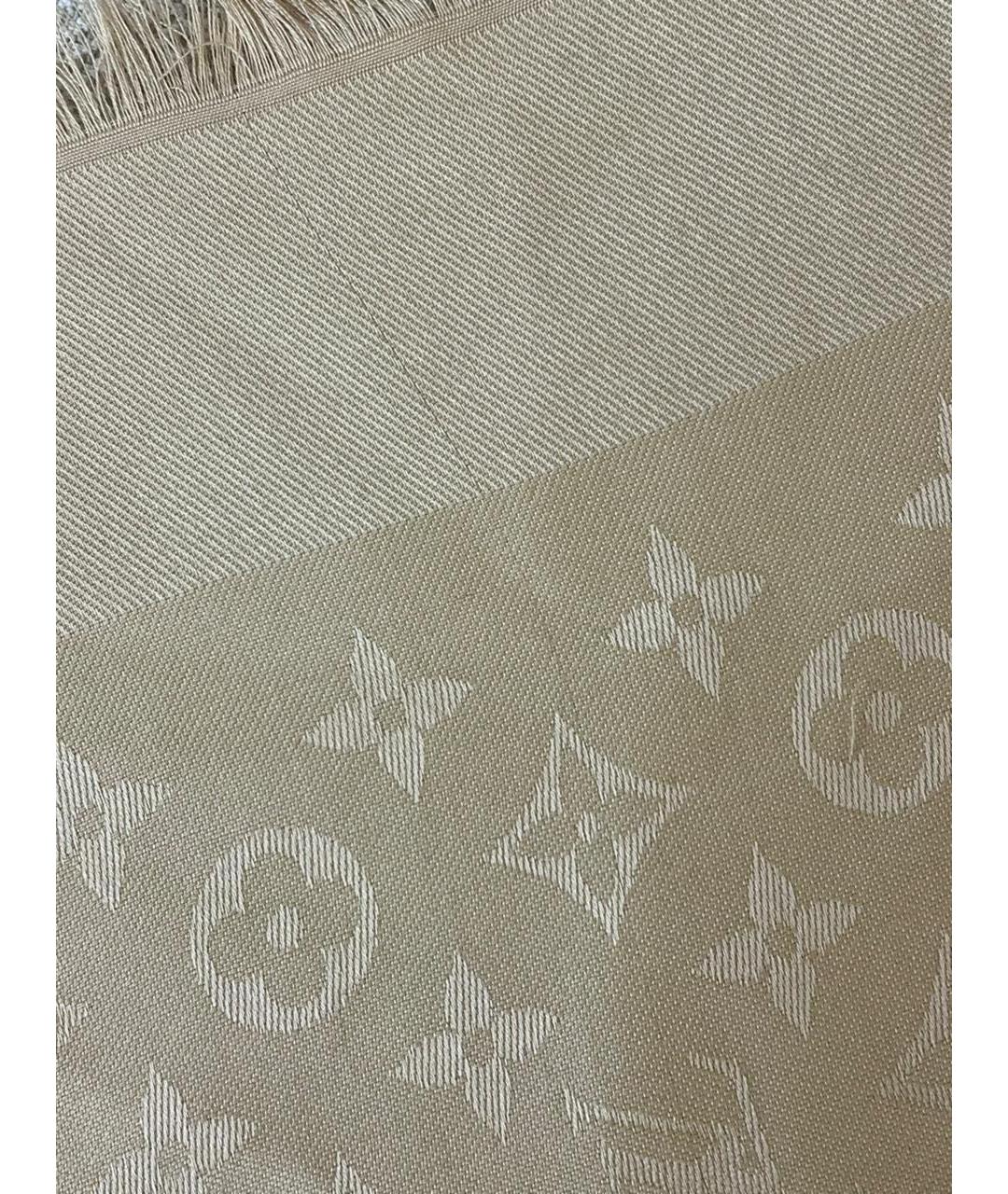 LOUIS VUITTON Желтый шарф, фото 4