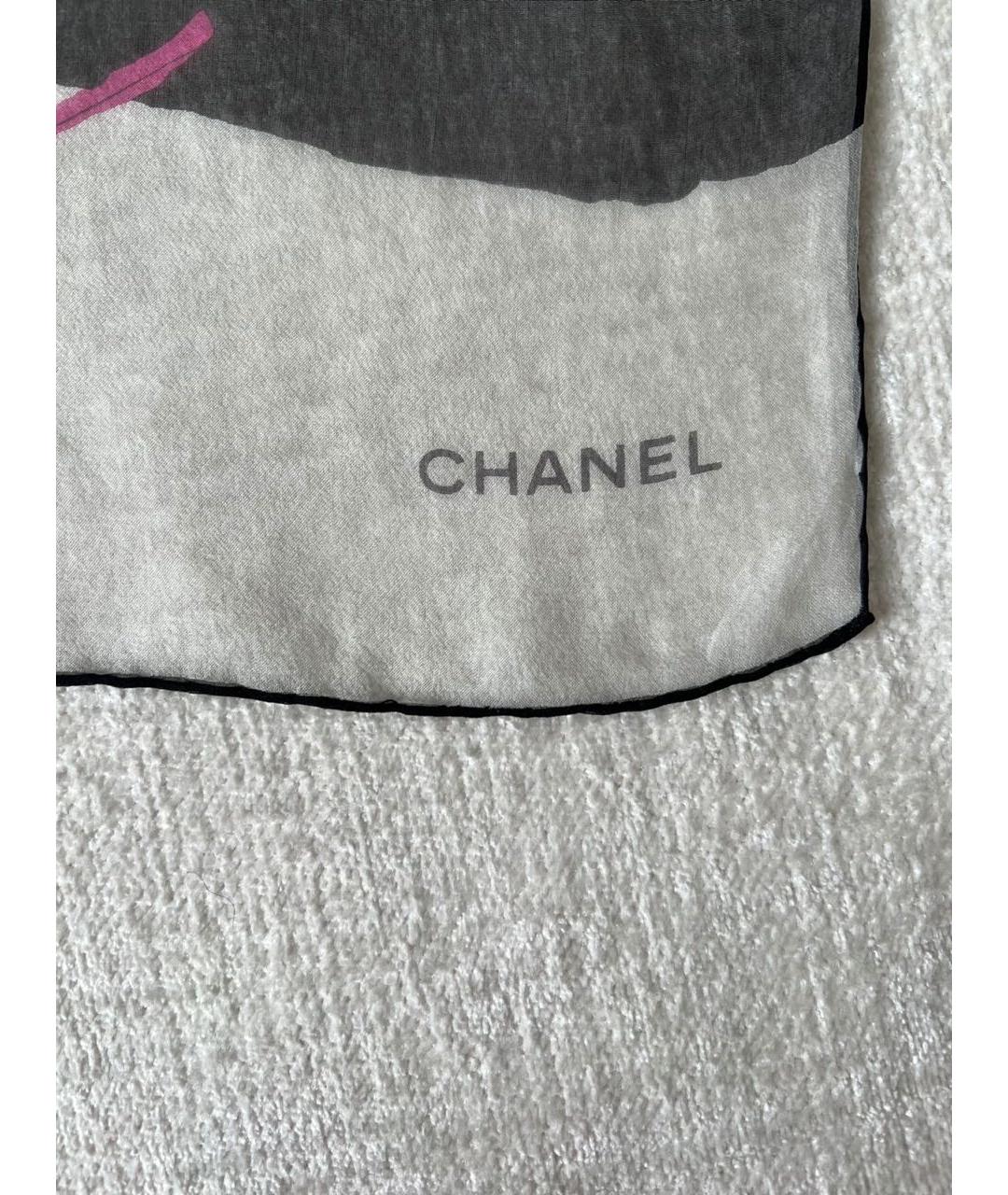 CHANEL Черный платок, фото 5
