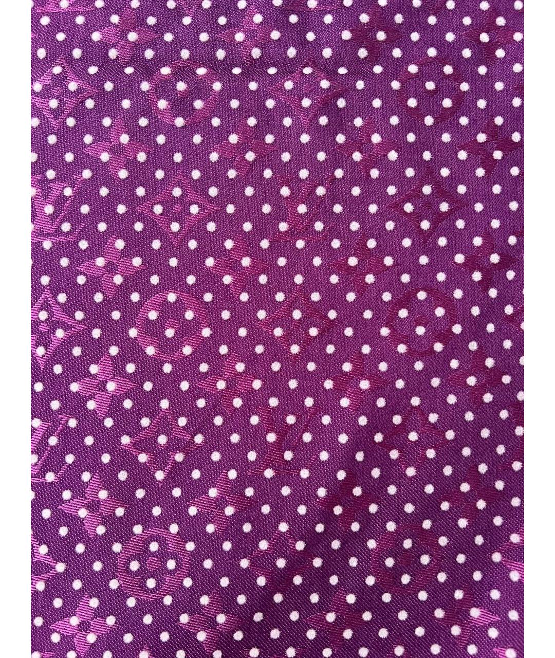 LOUIS VUITTON Фиолетовый шарф, фото 5