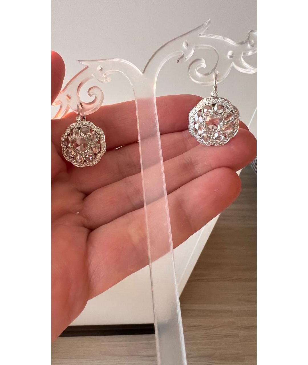 TIFFANY&CO Серые платиновые серьги, фото 4