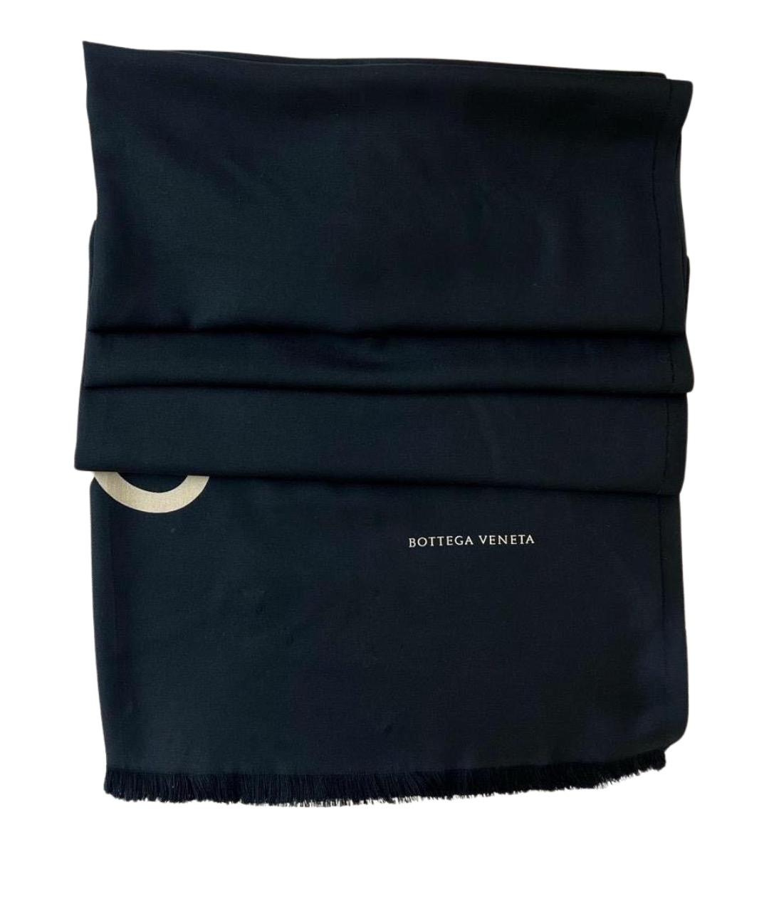 BOTTEGA VENETA Черный шарф, фото 1