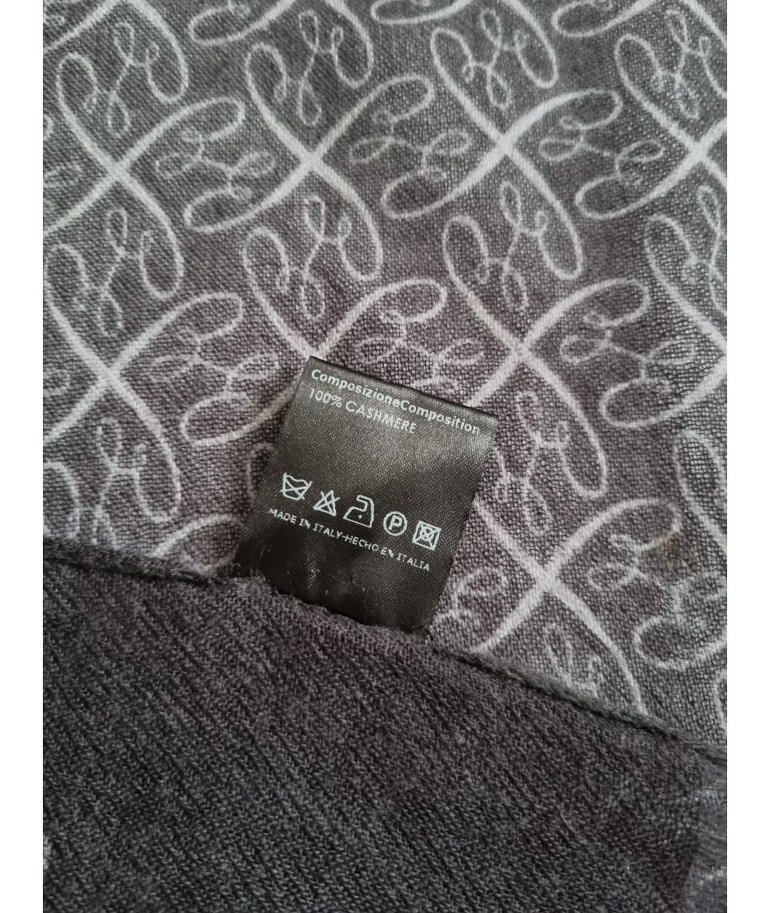 BRIONI Черный шарф, фото 6