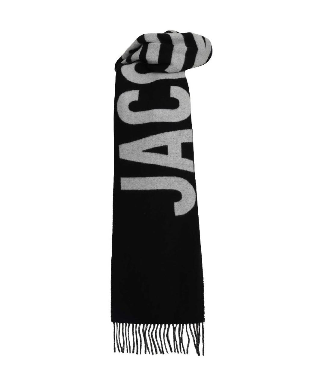 JACQUEMUS Черный шерстяной шарф, фото 6