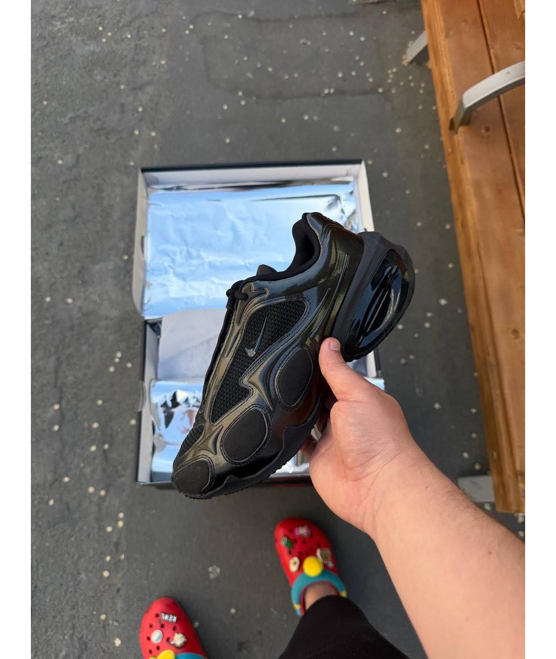 NIKE Черные кроссовки из лакированной кожи, фото 5