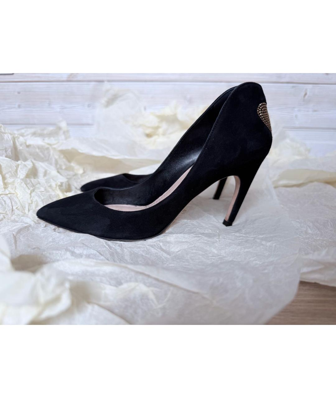 CHRISTIAN DIOR Черные замшевые туфли, фото 6