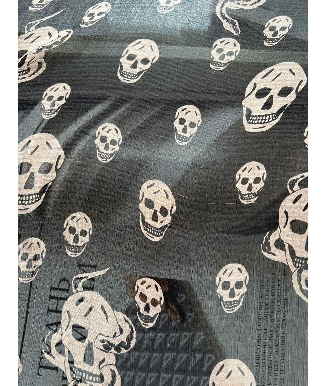 ALEXANDER MCQUEEN Черный платок, фото 7