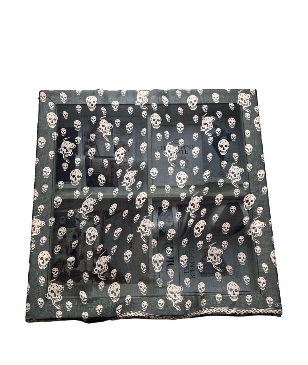 ALEXANDER MCQUEEN Черный платок, фото 1