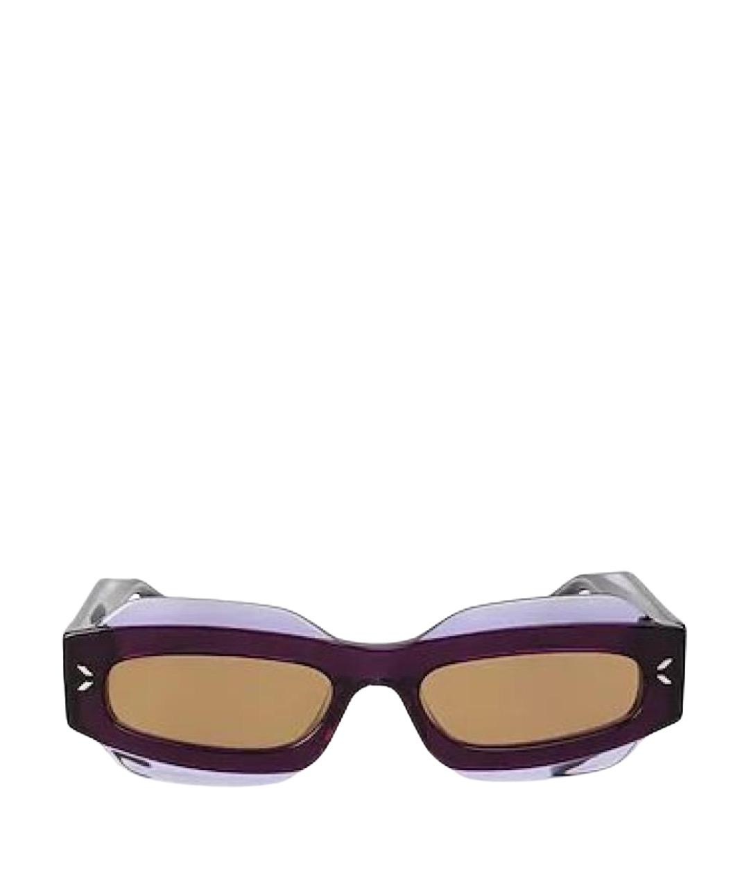 MCQ ALEXANDER MCQUEEN Фиолетовые пластиковые солнцезащитные очки, фото 1