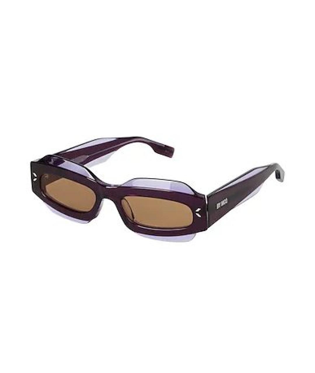 MCQ ALEXANDER MCQUEEN Фиолетовые пластиковые солнцезащитные очки, фото 2