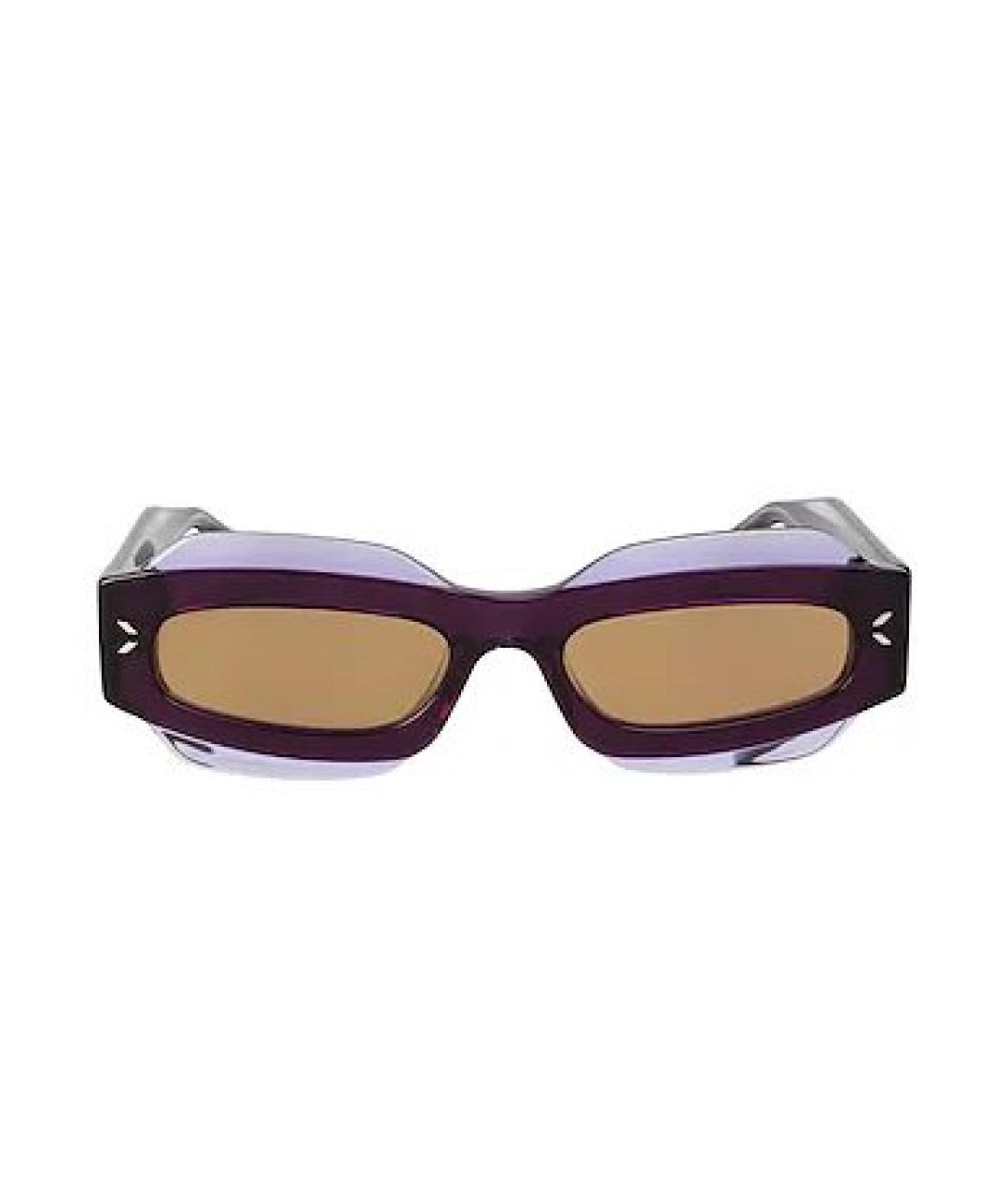 MCQ ALEXANDER MCQUEEN Фиолетовые пластиковые солнцезащитные очки, фото 10