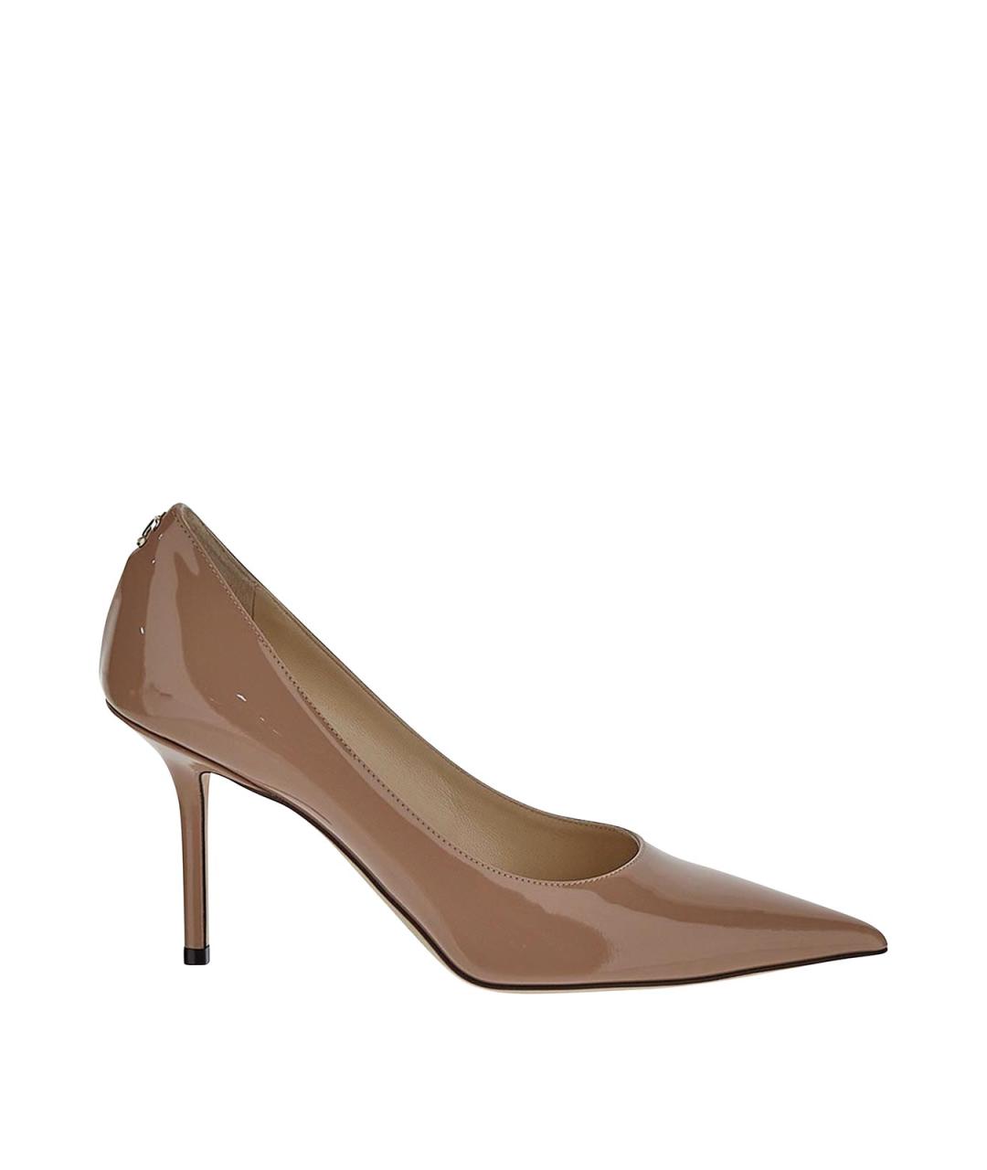 JIMMY CHOO Бежевые туфли из лакированной кожи, фото 1