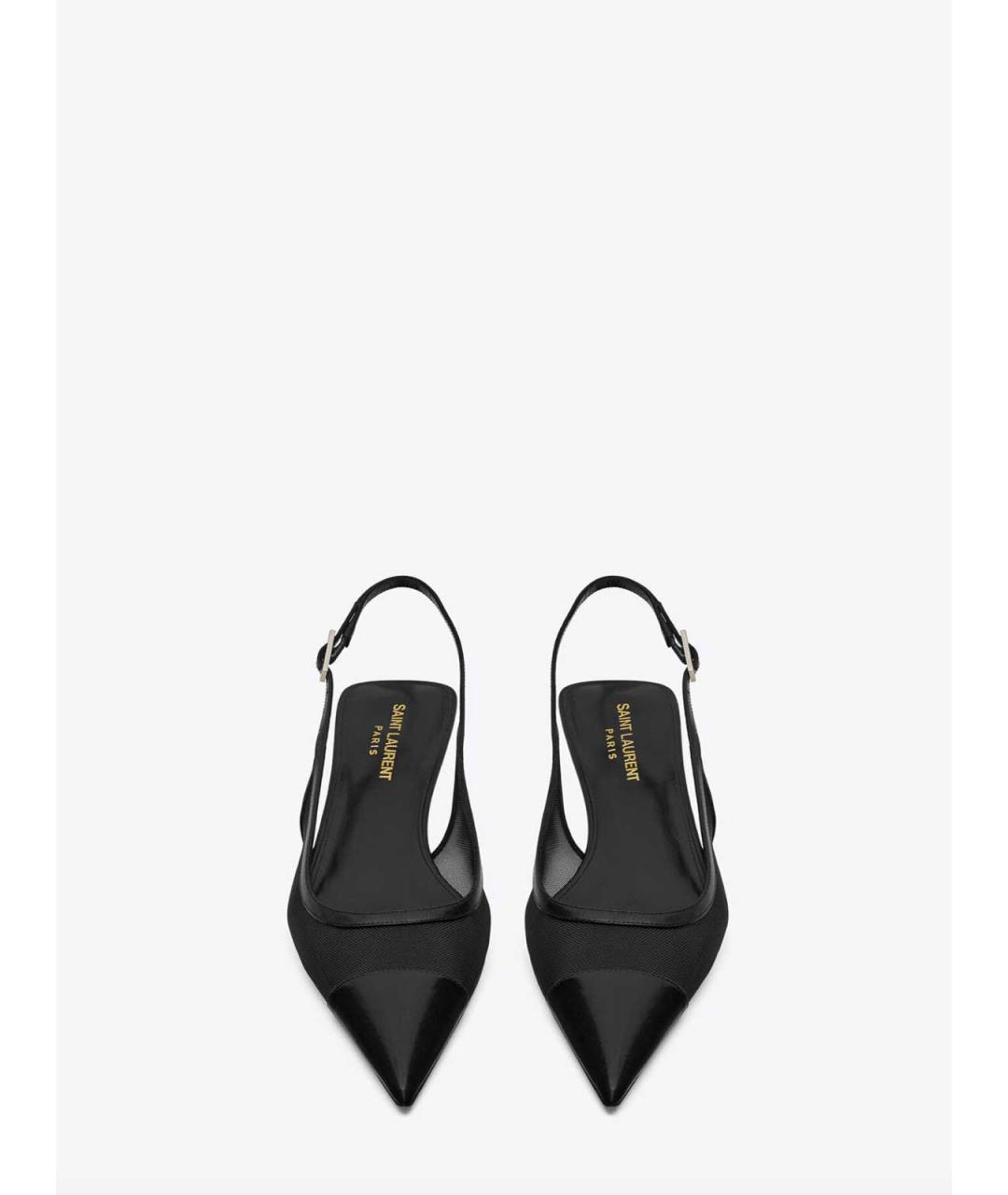 SAINT LAURENT Черные текстильные туфли, фото 3
