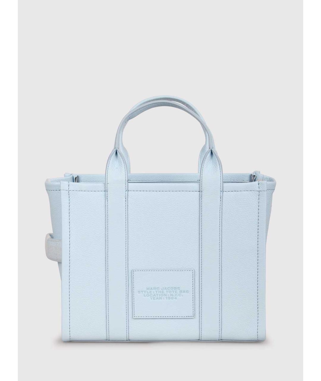 MARC JACOBS Голубая кожаная сумка тоут, фото 2