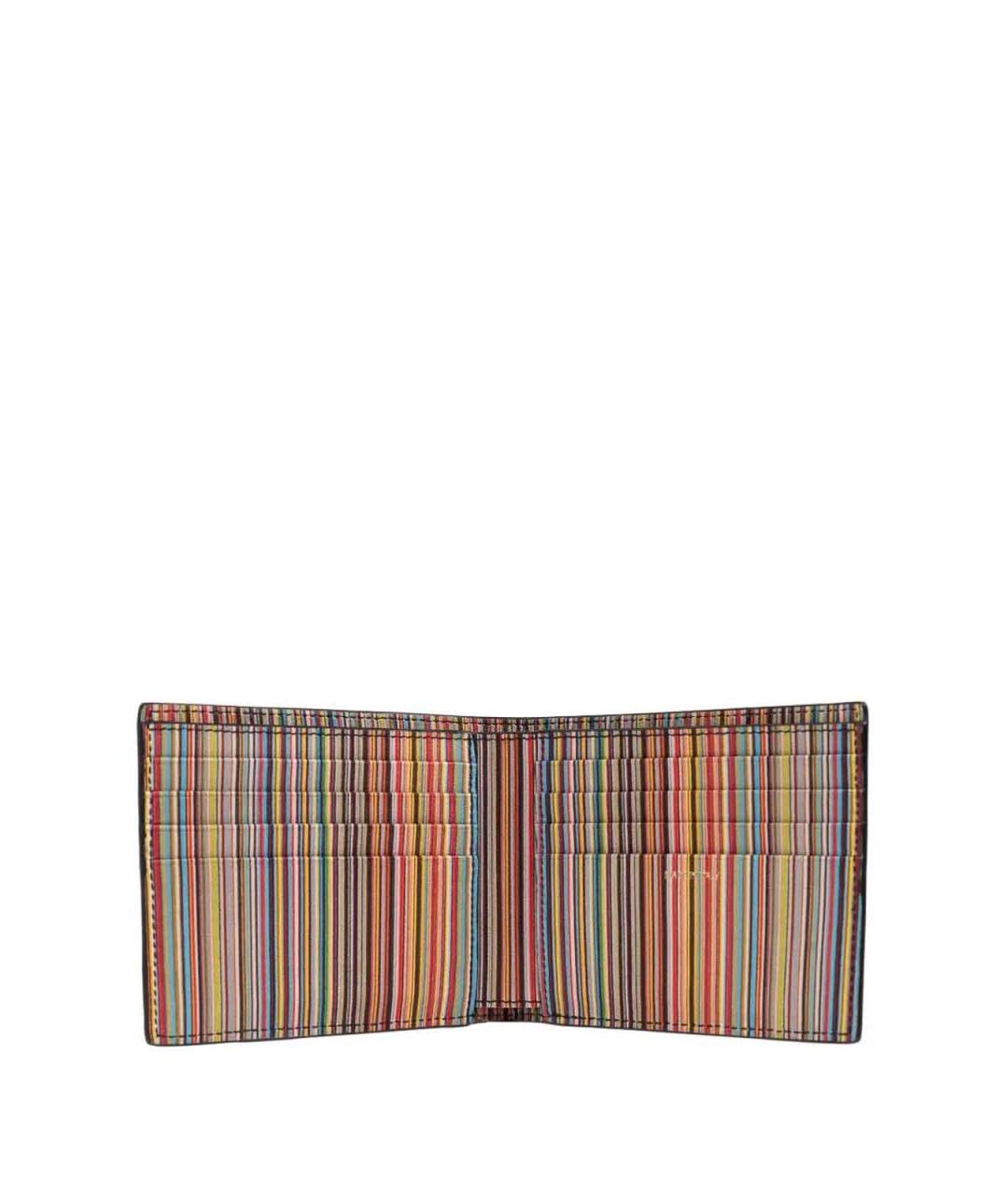 PAUL SMITH Черный кожаный кошелек, фото 2