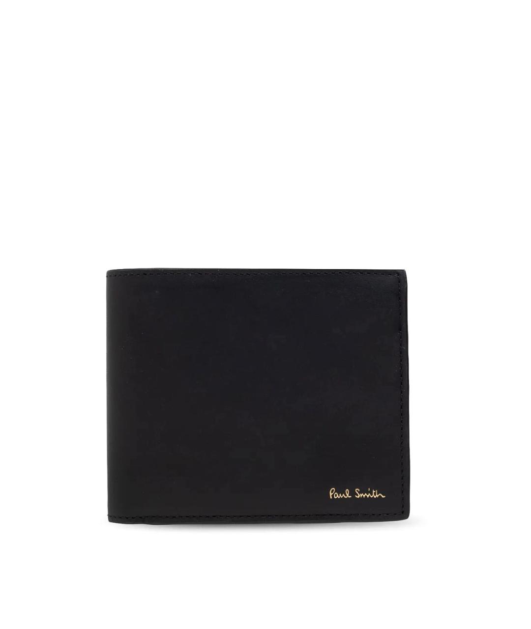 PAUL SMITH Черный кожаный кошелек, фото 1