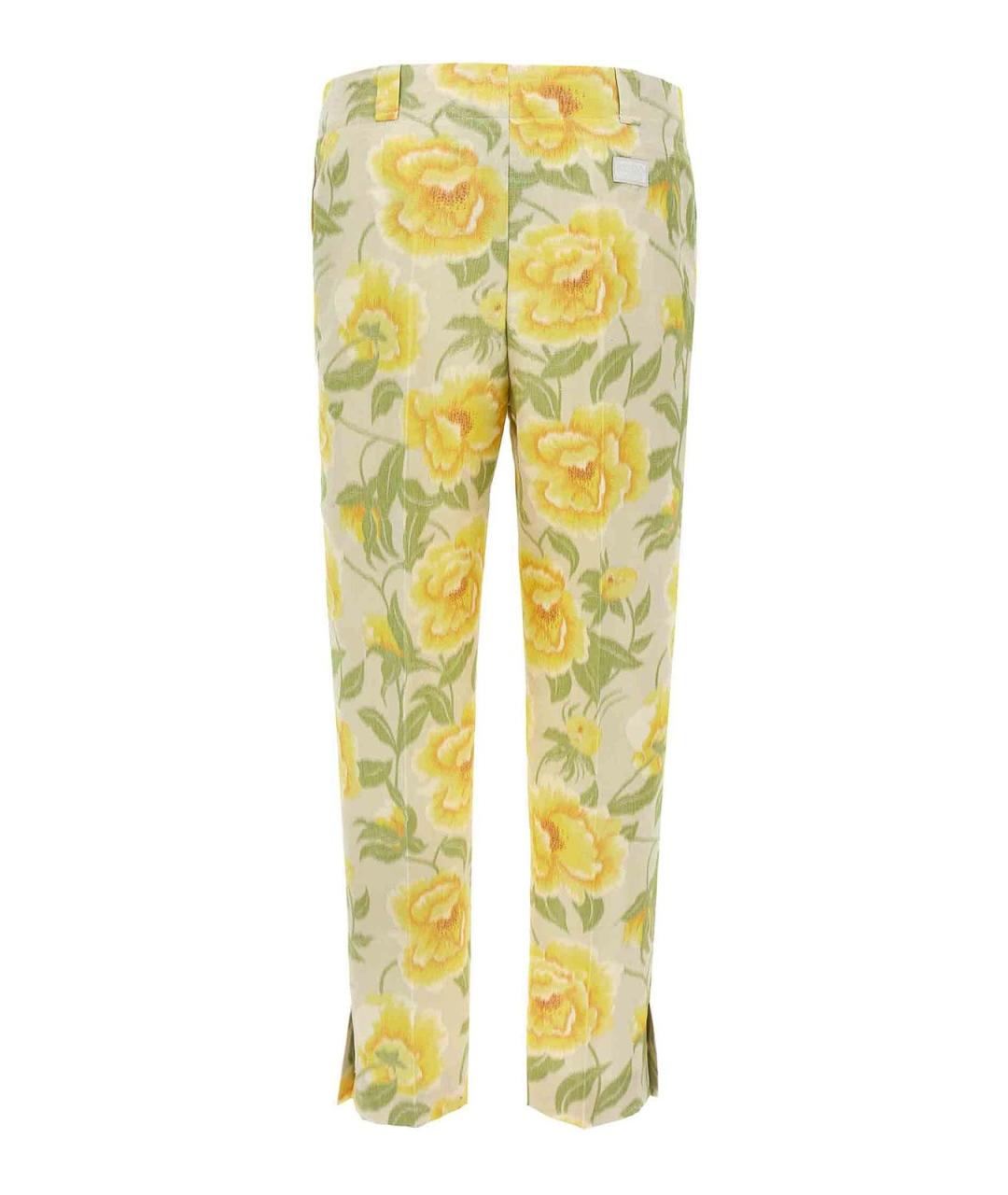 KENZO Мульти хлопковые прямые брюки, фото 2