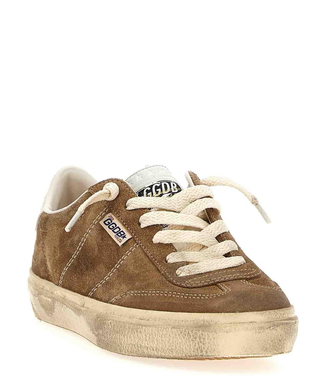GOLDEN GOOSE DELUXE BRAND Коричневые замшевые кеды, фото 2