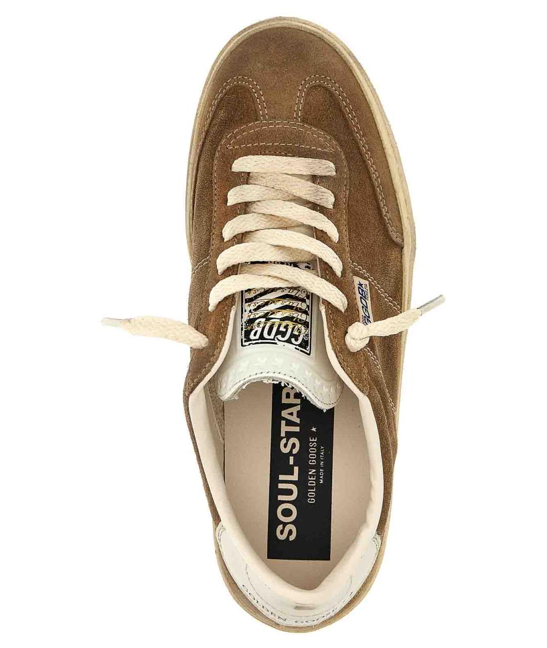 GOLDEN GOOSE DELUXE BRAND Коричневые замшевые кеды, фото 4