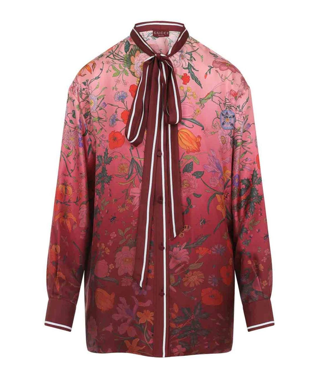 GUCCI Мульти шелковая блузы, фото 1