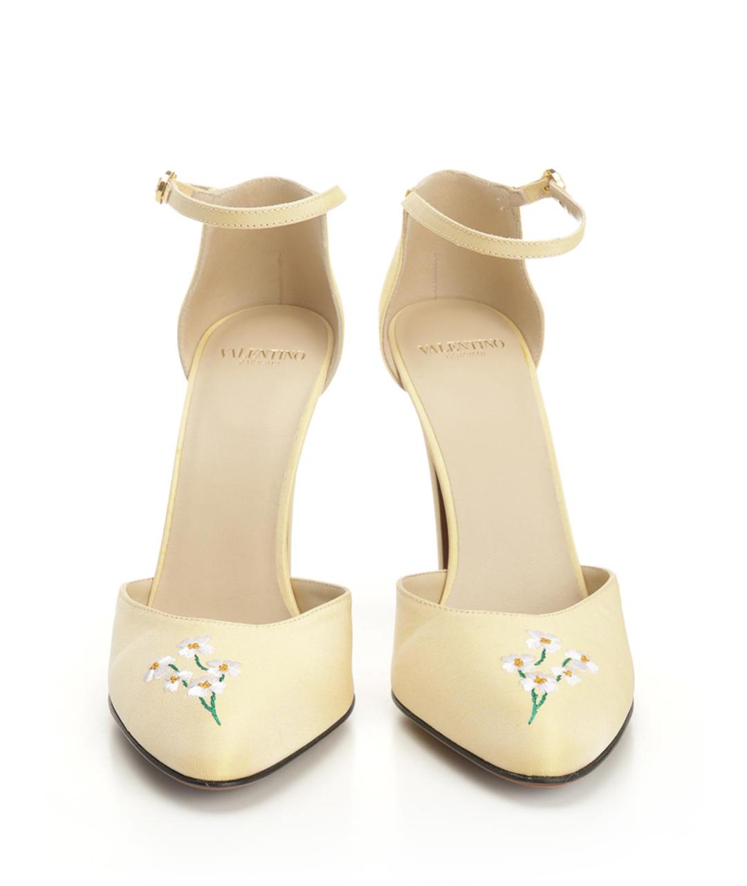 VALENTINO Желтые текстильные туфли, фото 5