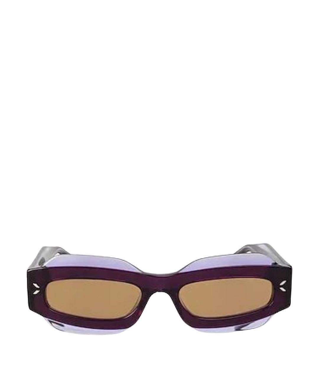 MCQ ALEXANDER MCQUEEN Фиолетовые пластиковые солнцезащитные очки, фото 1