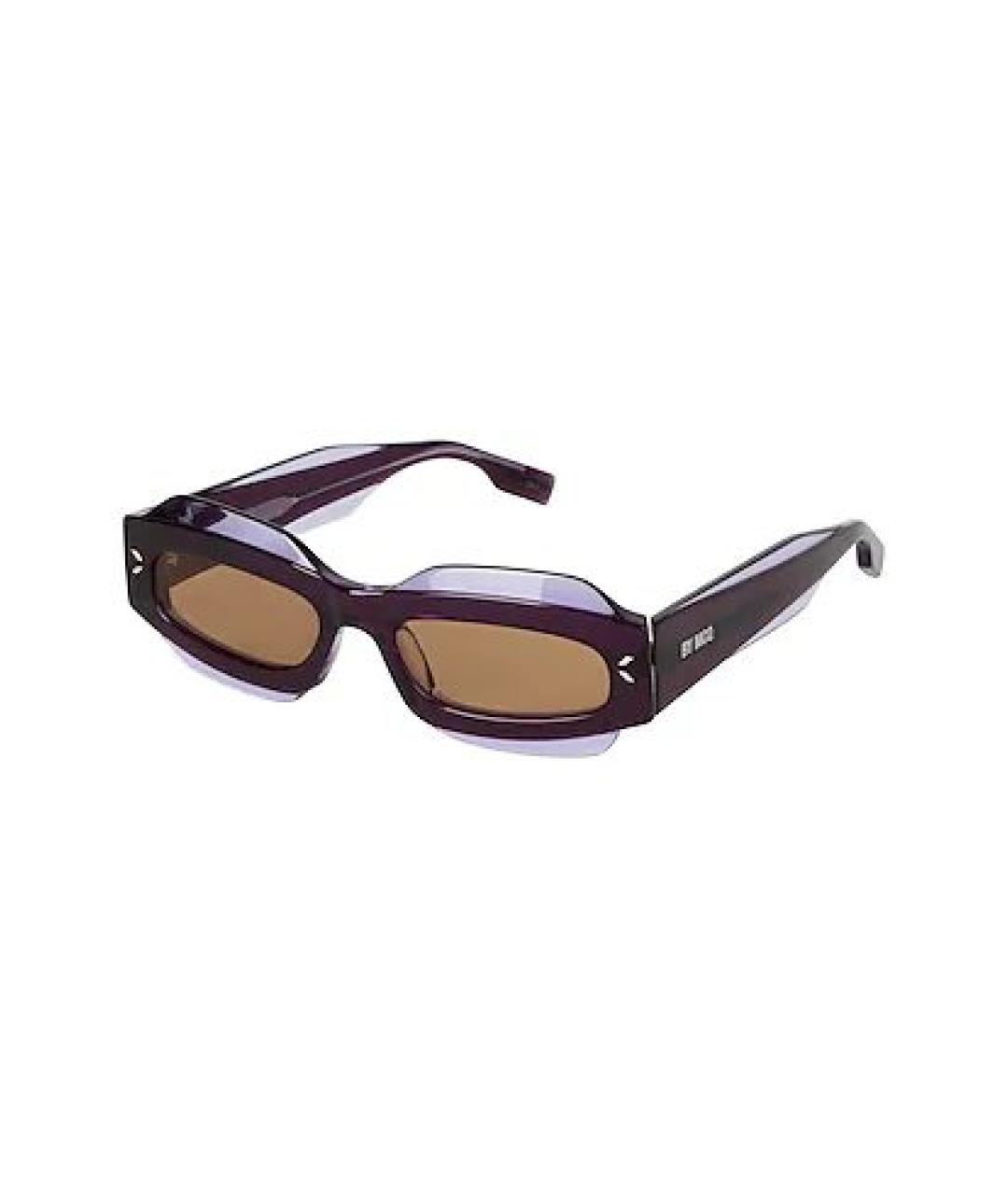 MCQ ALEXANDER MCQUEEN Фиолетовые пластиковые солнцезащитные очки, фото 3